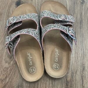 Cat & Jack Glittery Pink Sandals